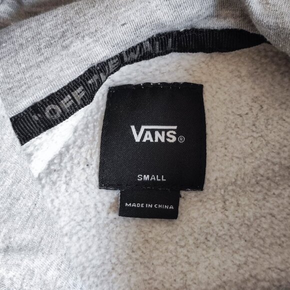 Vans Hoodie men's size S grey with graphic design, teddy fleece - Picture 4 of 11